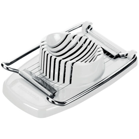 Coupe-œufs “Presto” couleur blanc et chrome en acier inoxydable et plastique résistant TESCOMA