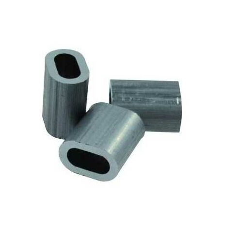 Pinces pour fil Nyofil en aluminium, 100 pièces, diamètre 4 mm (1/2)