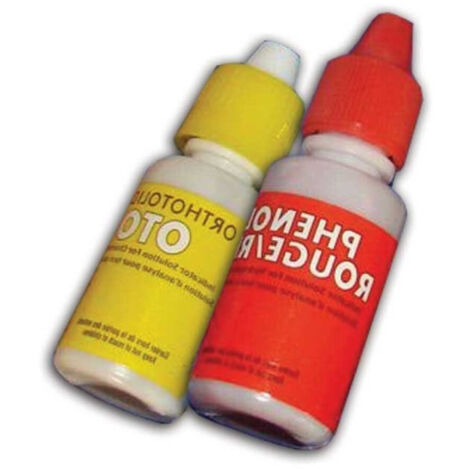 Recharge trousse d'analyse eau piscine 24 ml – Mesure chlore et pH – Réactifs pour Liquid Test Water – Gamme ECO - ECO 24 ML (1/4)