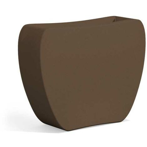 Pot à fleurs cœur en bronze en polymère Monacis - L 100 x l 30 x H 80 cm