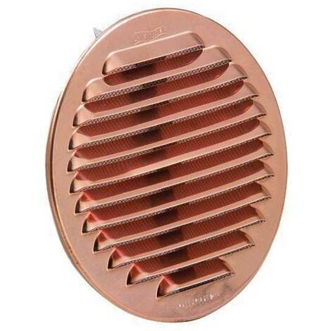 Grilles d'aération en cuivre avec filet rond de 125-160 mm
