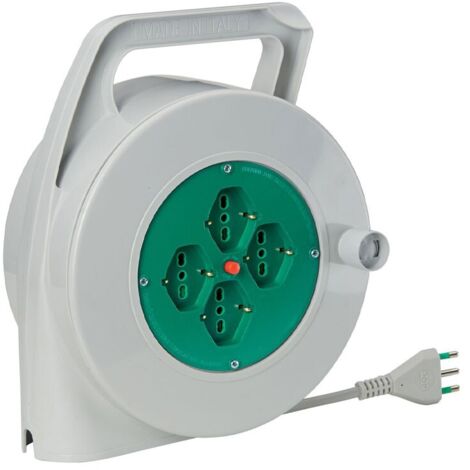 Câble de rallonge Fanton 15 mètres avec 4 prises schuko à deux broches 01350 (1/2)