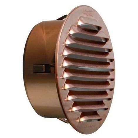 Grilles d'aération en cuivre avec filet d'entrée en cuivre diamètre 100 mm (1/2)