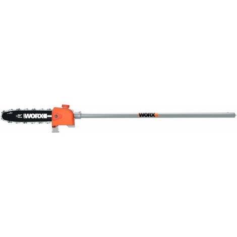 Worx – Accessoire pour barre d'élagage WA0222 – Tête de tronçonneuse 25 cm – Pour coupe branches – Compatible débroussailleuse WG186E
