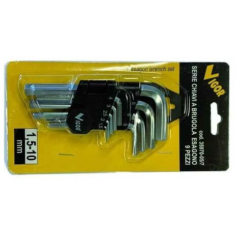 Série Clé Allen Vigor Hex 9 pièces Support 1,5-10 mm (1/3)