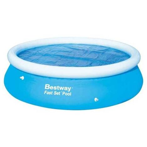 Bestway – Serviette thermique ronde pour piscine Fast Set 3m – Isolation efficace – Sac de transport inclus – Couverture flottante anti-saleté - BW58241