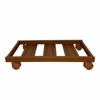 Chariot Porte Plantes Traditionnel Rectangulaire 80x35 cm Cuit Tecnokit