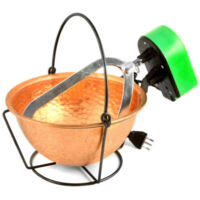 Polenta en cuivre ronde martelée Fe L 4,0 cm 24