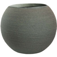 Vase en résine pour plantes d'intérieur et d'extérieur, design sphère ronde d.40x33h Botticelli Vert