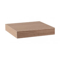Étagère murale, étagère alvéolée, étagère en bois, étagère murale, noyer Canaletto, 25 x 25 x 3,8 cm - Minerva