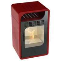 Poêle à bioéthanol Fiammetta Junior 1,5 litre – Puissance 3 kW – Volume de chauffage jusqu'à 60 m³ – Acier peint noir – Rovelli