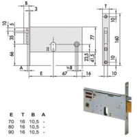 Électroserrure Inf.Fasce All 14450-80-0 Cisa