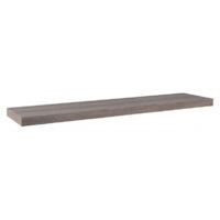 Étagère murale, étagère alvéolée, étagère en bois, étagère murale, noyer gris, 100 x 23 x 3,8 cm - Minerva