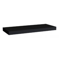 Étagère murale, étagère alvéolée, étagère en bois, noire, 60 x 25 x 3,8 cm - Minerva