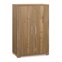 Armoire 2 portes 71L x 41P x H110 – Finition noyer – Sarmog