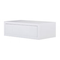 Étagère murale avec tiroir, table de chevet suspendue, étagère murale, blanche, 45 x 14,3 x 23,7 cm - Legolo Maxi