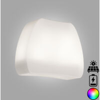 Pot de Fleurs lumineux angulaire en résine 57X31 CM H Led Multicolor Batterie Solaire mod. Heart Led 50 Led Multicolor Batterie Solaire