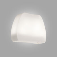 Pot de Fleurs lumineux angulaire en résine 57X31 CM H Led Blanc mod. Heart Led 50 Led Blanc