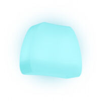 Pot de Fleurs lumineux angulaire en résine 57X31 CM H Led Bleu mod. Heart Led 50 Led Bleu