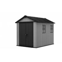 Abri de jardin en résine EVOTECH+, 287 x 230 cm, avec plancher et double porte, charge de neige de 150 kg/m², Newton Plus 759/975, gris, Keter