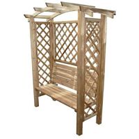 Pergola en bois 160x70x190 cm – Pin imprégné autoclave – Grillage sur trois côtés – Kit de montage inclus – Blinky
