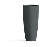 Vase en polymère Monacis Stilo rond anthracite - Ø 33 cm - h 70 cm