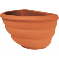 Vase mural en terracotta 50x27 cm – Hauteur 25 cm – 7 litres – Pour jardin vertical – Légère et résistante – Monacis - 50X27X25h