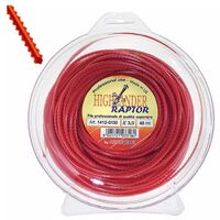 Fil nylon rainuré de 3,0 mm, longueur 24 m, Raptor