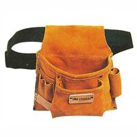 Sac à outils en cuir 2T – Fabrication artisanale – 2 poches pour outils – Confort optimal avec ceinture en cuir