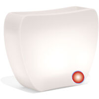 Vase Cœur Bright Lumière Rouge en Polymère Monacis - 100X30X80 H