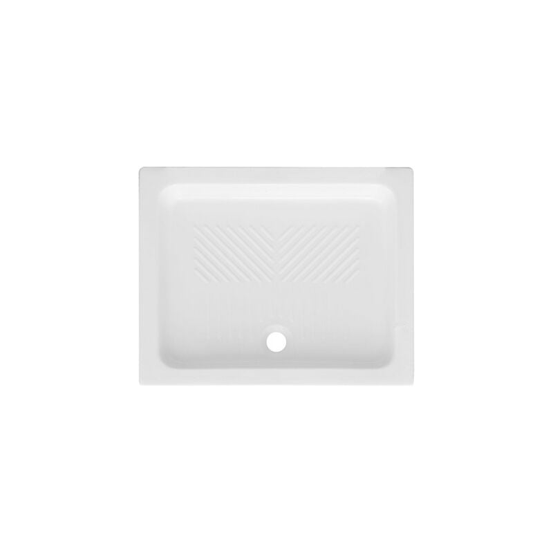 Piatto doccia rettangolare in ceramica dianhydro cm 80 x 100 h. 10