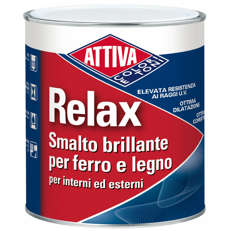 Smalto sintetico brillante relax canna di fucile chiaro 8 lt.0,75