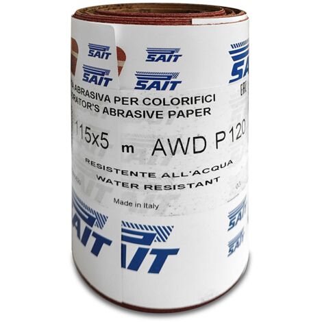 Sait SAITAC-RM AW-D minirotolo carta abrasiva al corindone 115x5 grana 120