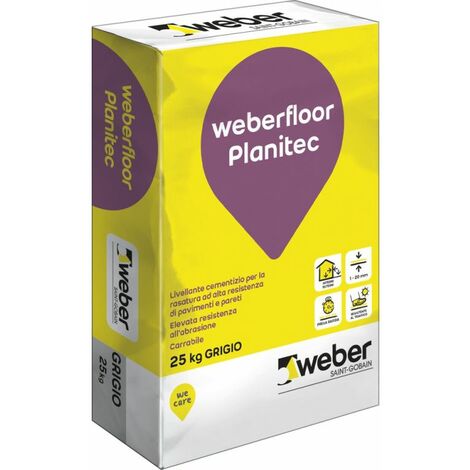 Weberfloor planitec livellante cementizio sacco 25 kg a presa rapida