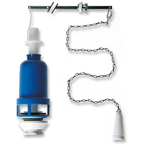 Sifone Di Scarico Per Cassetta Alta WC – Ghisa Plastificata Con Kit Guarnizioni E Rondella Cromata