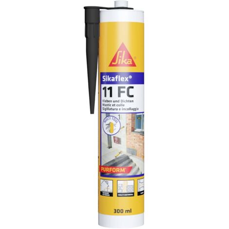 Adesivo sigillante Sikaflex 11FC Purform colore nero cartuccia 300 ml