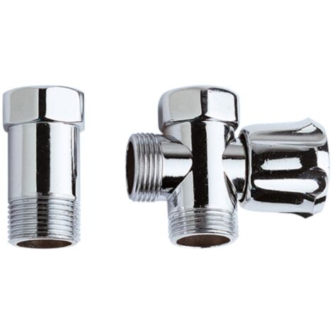 Valvola Angolare A Doppio Controllo, G1/2 1 Ingresso Due Uscite Valvola Triangolare Per Rubinetto Lavatrice A Doppio Controllo Per Vasca Da Bagno Doccia 88807103