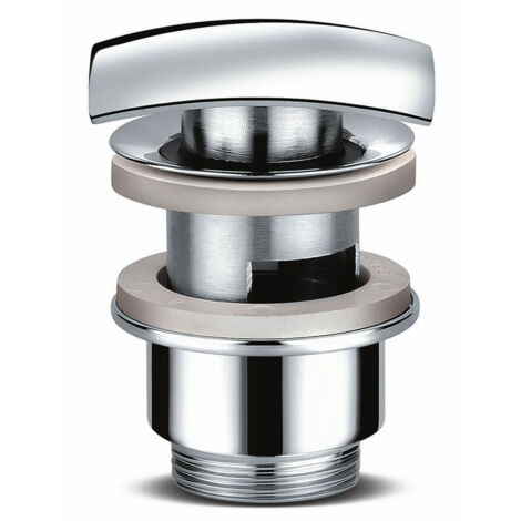 PILETTA LAVABO CLICK-CLACK TAPPO QUADRO CON TROPPO PIENO 1" 1/4 (1/2)