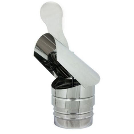 Terminale gallo tondo inox diam. 250