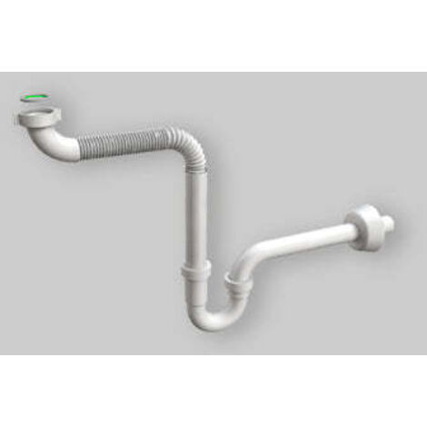 Sifone con braccio flessibile per lavabi reclinabili 1" 1/4 x 32