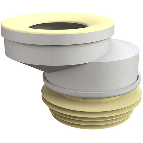 Manicotto eccentrico rigido spostamento 4cm in pp per vaso wc eccentrico 4 cm ø100 BONOMINI