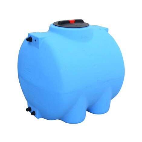 Serbatoio in polietilene fuori terra azzurro orizzontale 1000lt - cm hxl 115,5x115