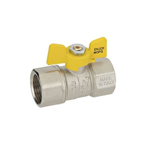 VALVOLA A SFERA GAS SERIE ''TOPGAS'' FARFALLA FF3/4''