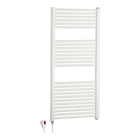 Scaldasalviette elettrico con resistenza termolimitata h. 1200 l. cm 50 - 700w