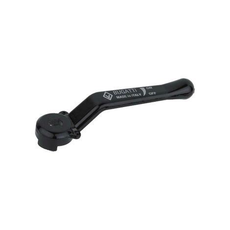 Leva alluminio nera per valvole e rubinetti bugatti 1/2"