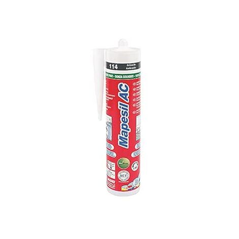 Mapesil ac n.114 colore antracite  ml 310 cartuccia silicone