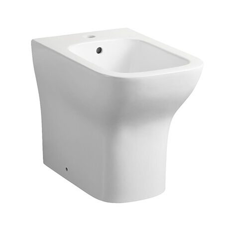 Bidet filomuro appoggio a pavimento tulipano bianco lucido