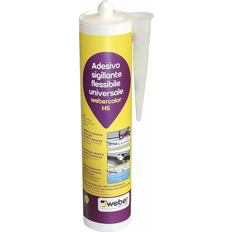 Silicone adesivo sigillante webercolor hs 290 ml grigio