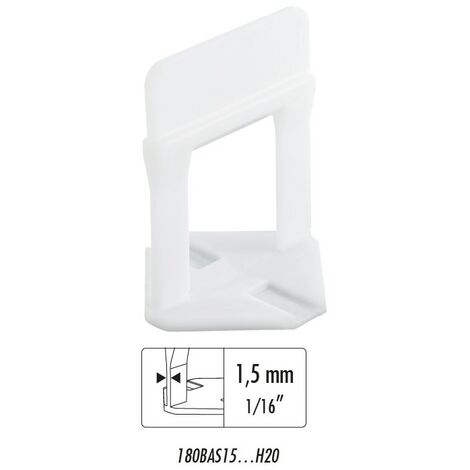 Raimondi BASE LIVELLANTE CON FERITOIA PER CUNEO H mm. 20 fuga mm. 1,5 - 200 pz.