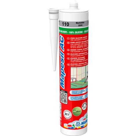 Mapesil ac 123 colore bianco antico 310 ml cartuccia silicone